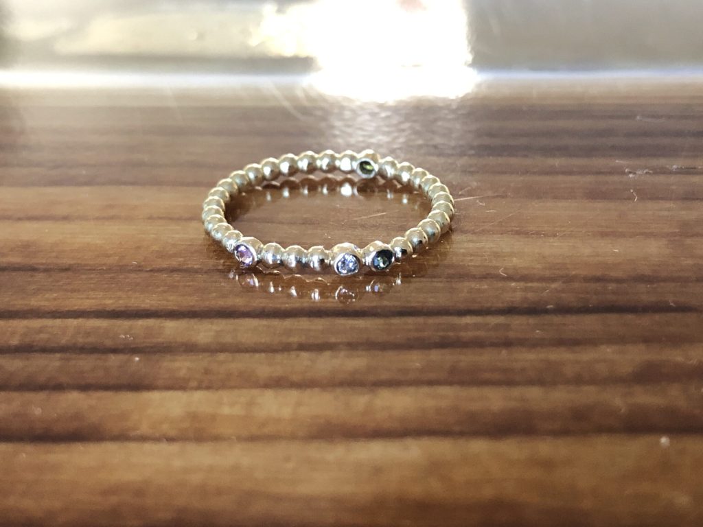 Ring mit verschiedenen Turmalinen