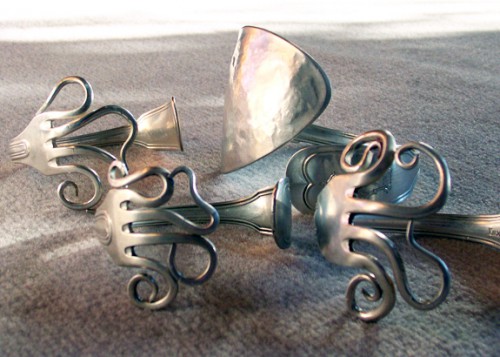 Besteckschmuck - Armreife aus Gabeln