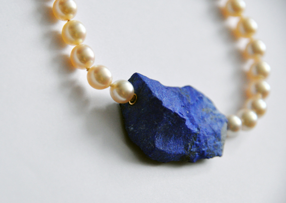 Lapislazuli Anhänger Schließe